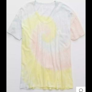 Aerie Boyfriend Voop Oversized Tee S